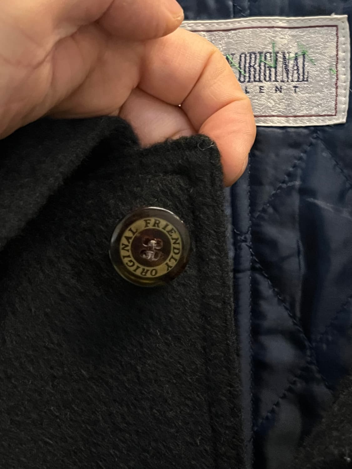 Friendly Original 캐시미어 싱글코트 네이비 L 상품이미지5