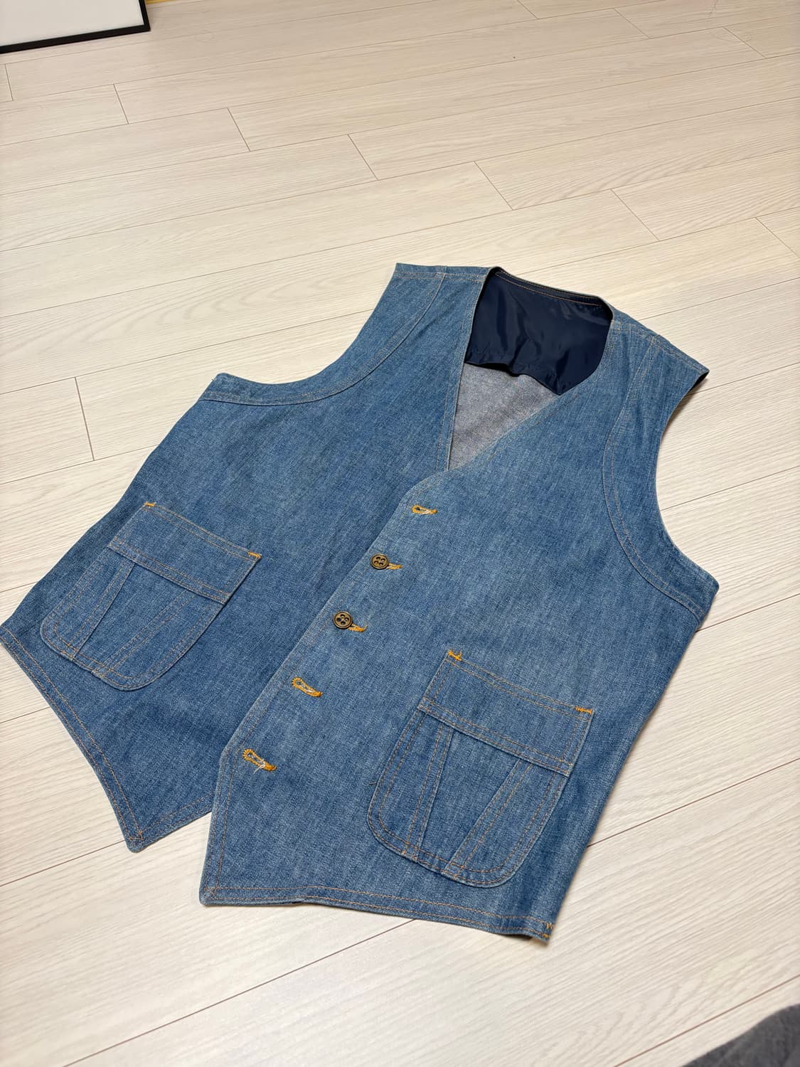 빈티지 웨스턴 데님 베스트 (100-105) 상품이미지1