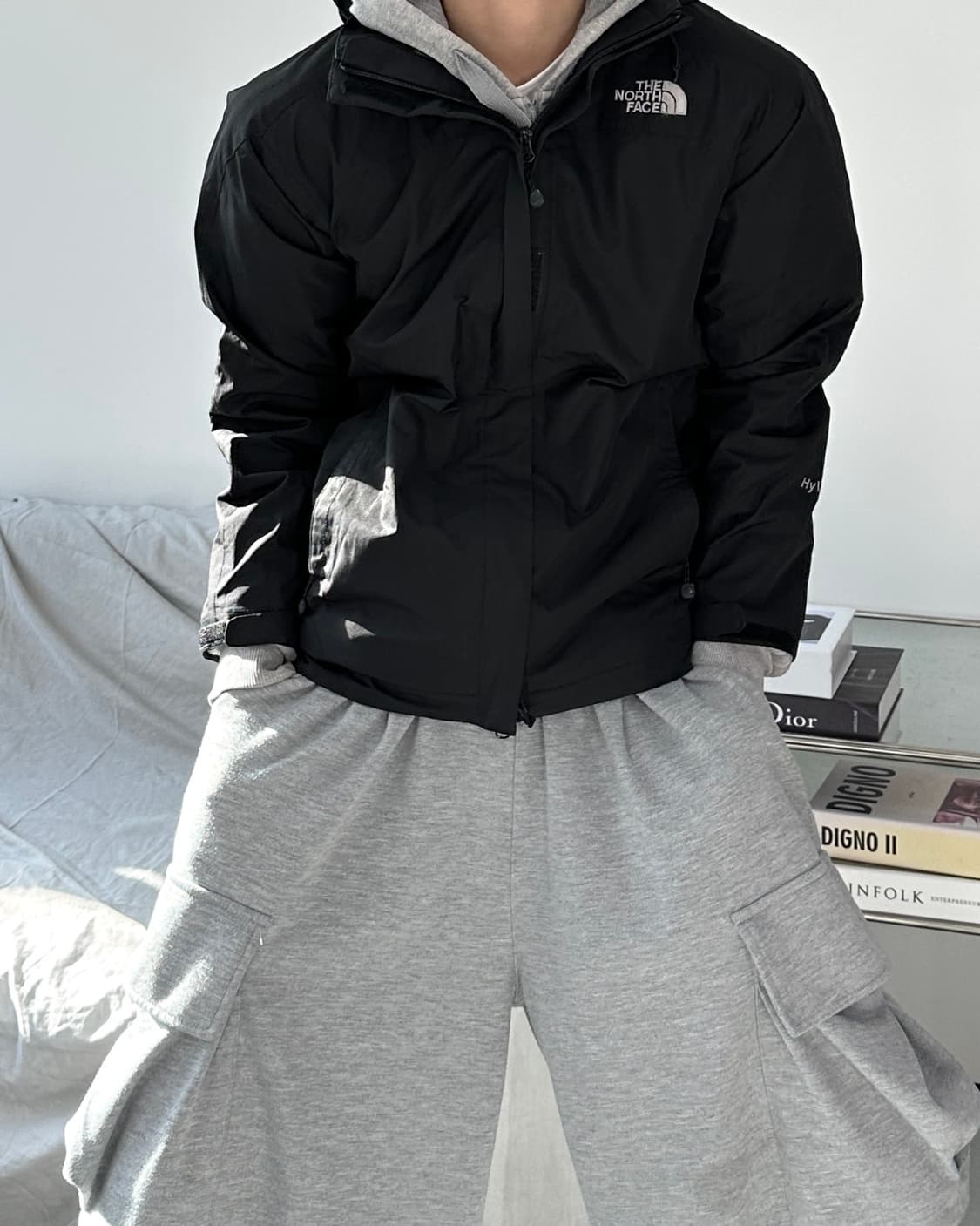 노스페이스 하이벤트 알파 블랙 바람막이 S 상품이미지1