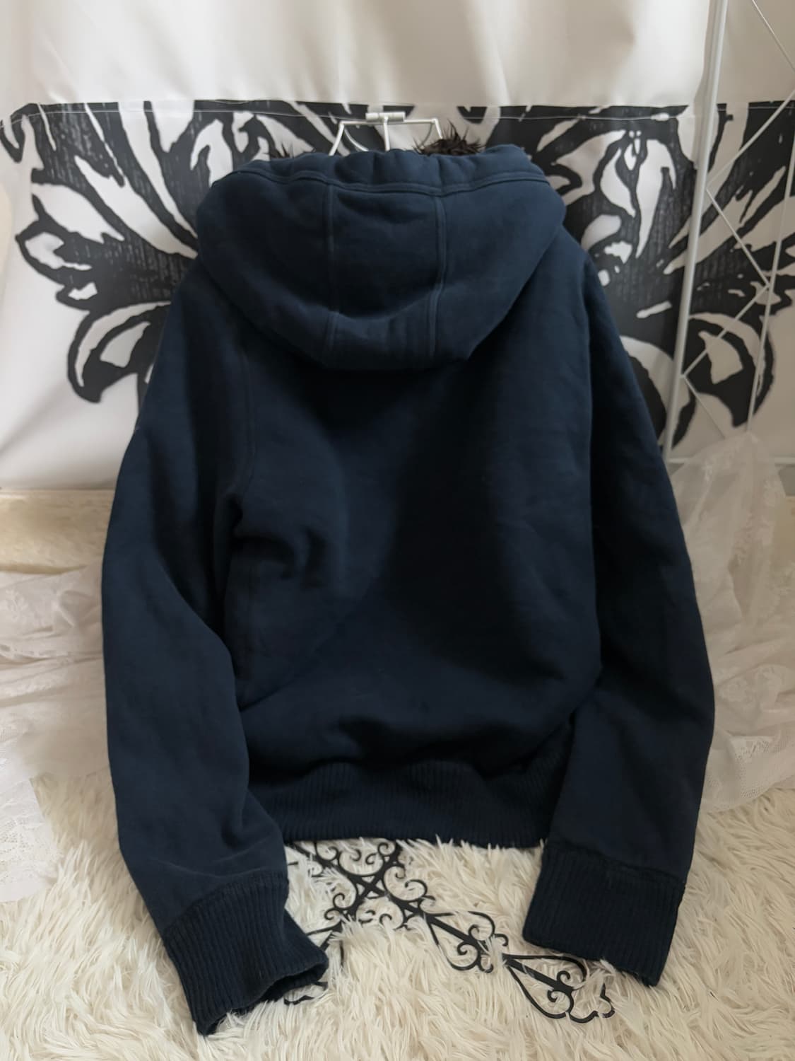 • Abercrombie Navy Wolf fur Hoodie zip-u 상품이미지10