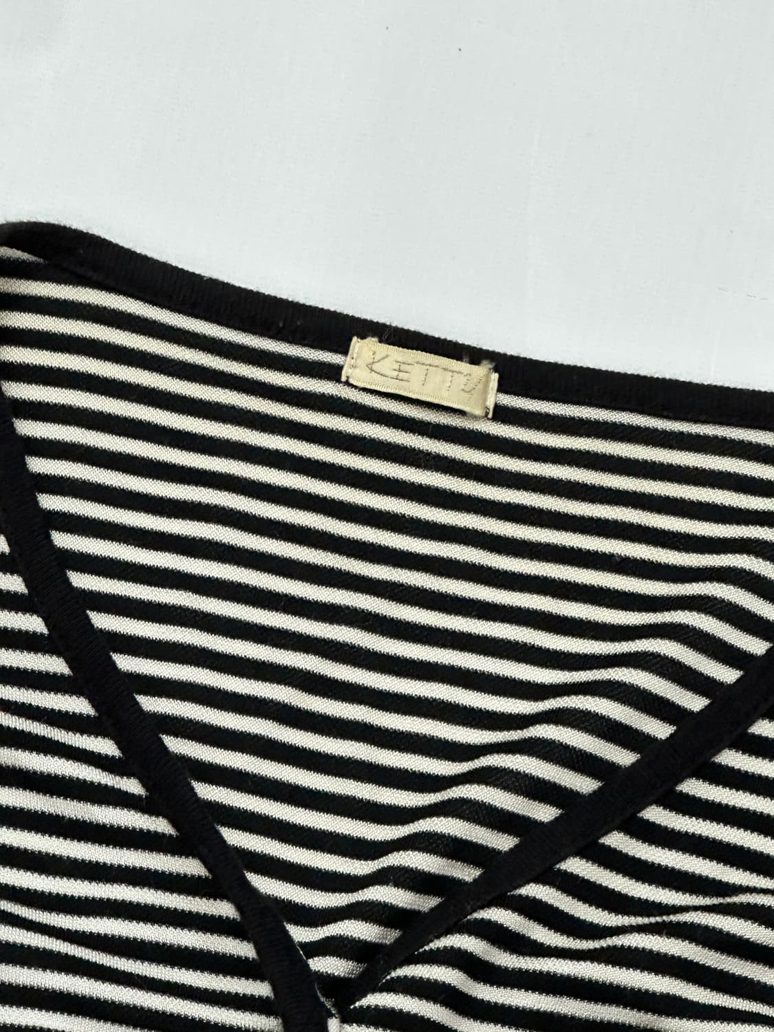 🖤KETTY나나깔 브이넥 가디건🖤단가라 펑크 일본 빈티지 상품이미지3