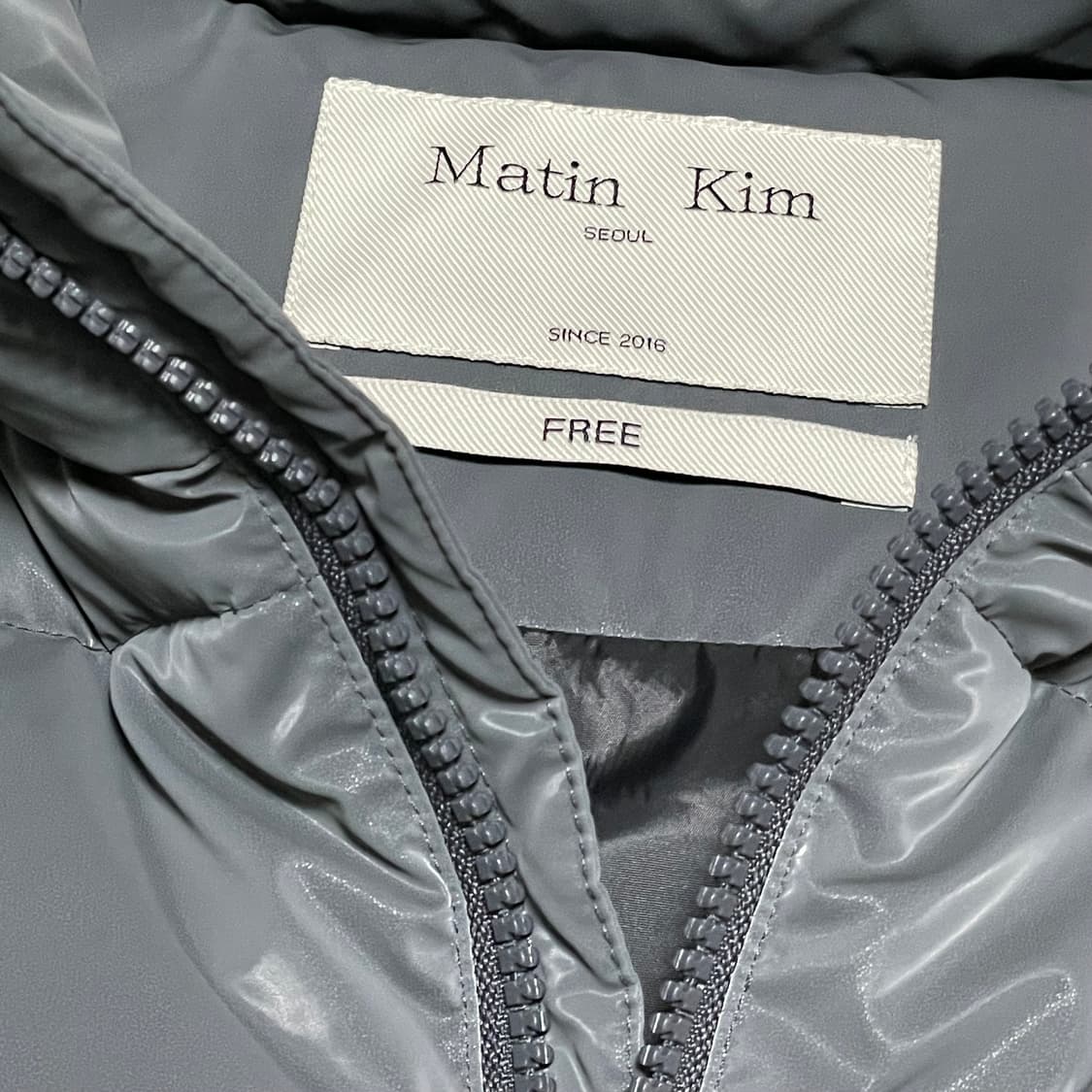 [F] 마뗑킴 덕다운 투웨이 베스트 민트급 상품이미지2