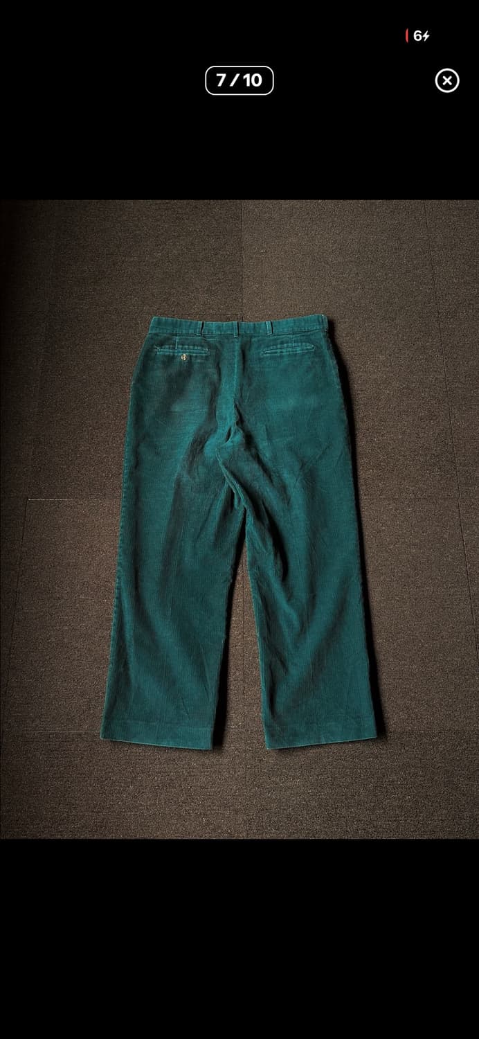 Reed st. James 파인그린 코듀로이 와이드 트라우저 상품이미지7