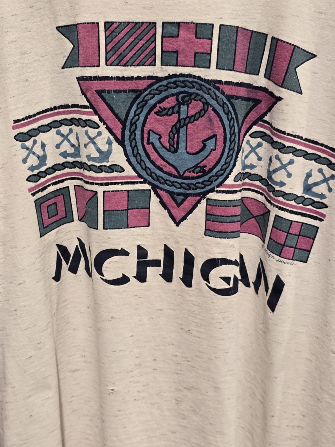 90s Michigan T-shirt / made in U.S.A 상품이미지2