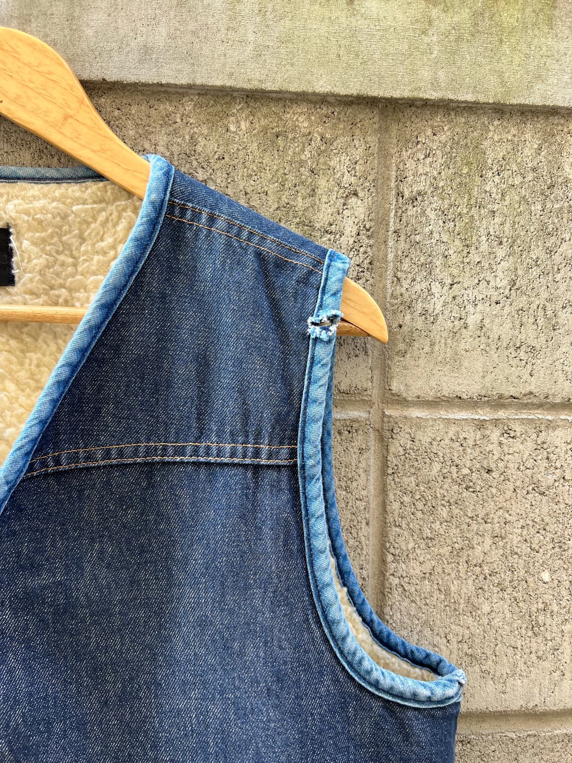 1970s SEARS ROEBUCKS DENIM 빈티지데님쉐르파베스트 상품이미지8