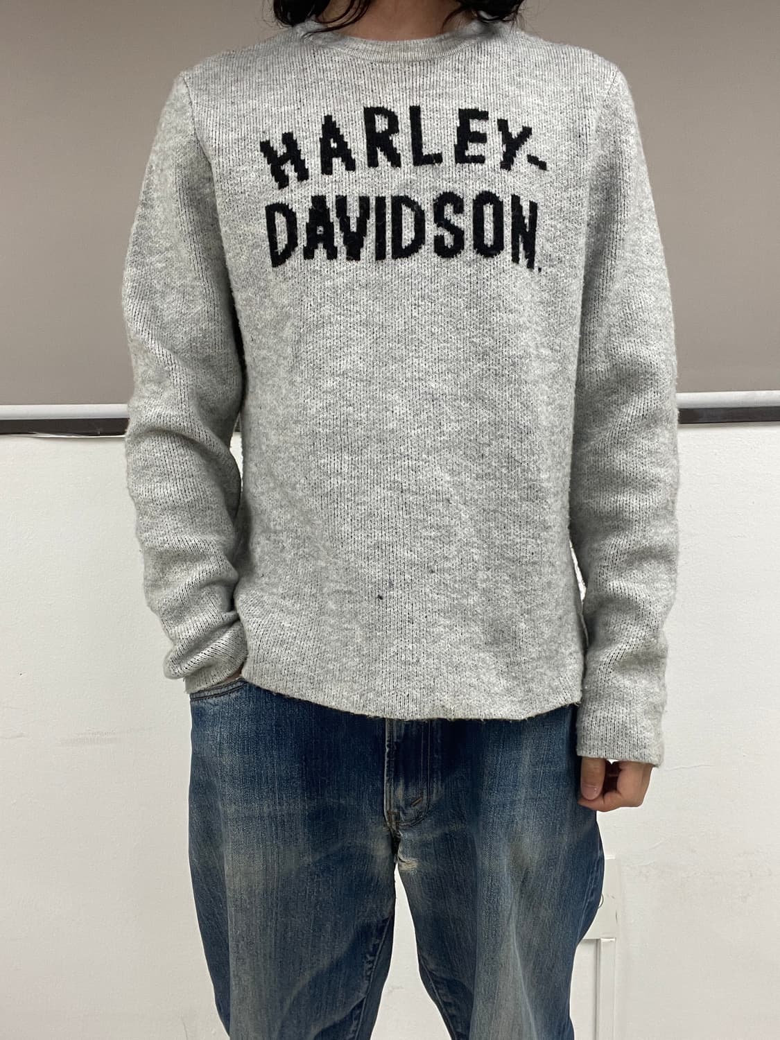 [XL] 할리데이비슨 전면 타이포 로고 니트 티셔츠 상품이미지6