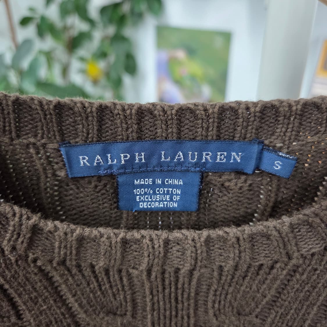 랄프로렌 우먼 케이블 니트 S 상품이미지3
