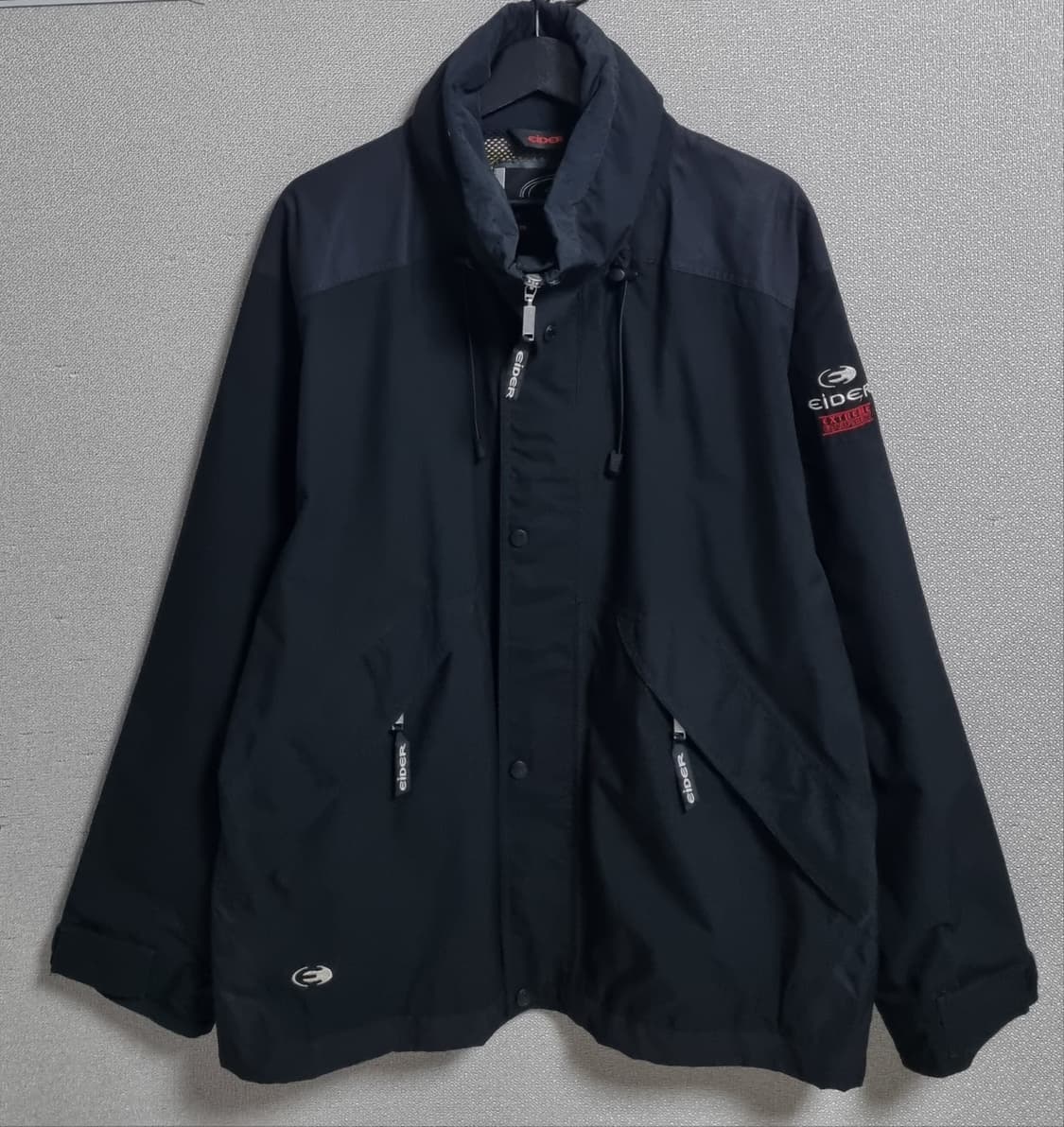 XXL (110) 아이더 고어텍스 빈티지 블랙 바람막이 상품이미지1