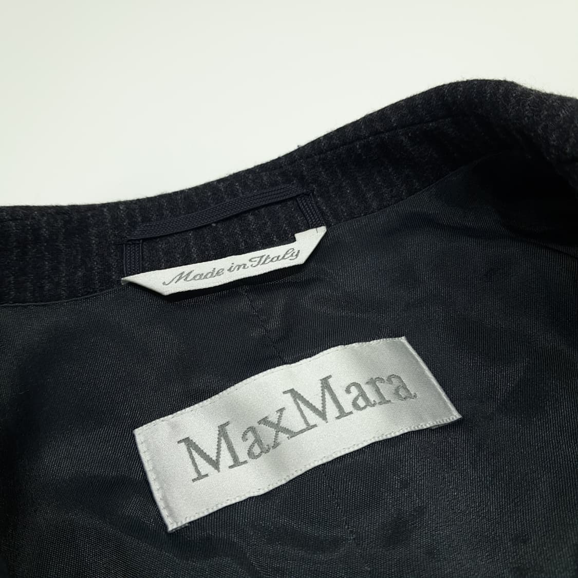 CN937W M 막스마라 이탈리안 울 핀스트라이프 테일러드 자켓 블레이저 상품이미지3