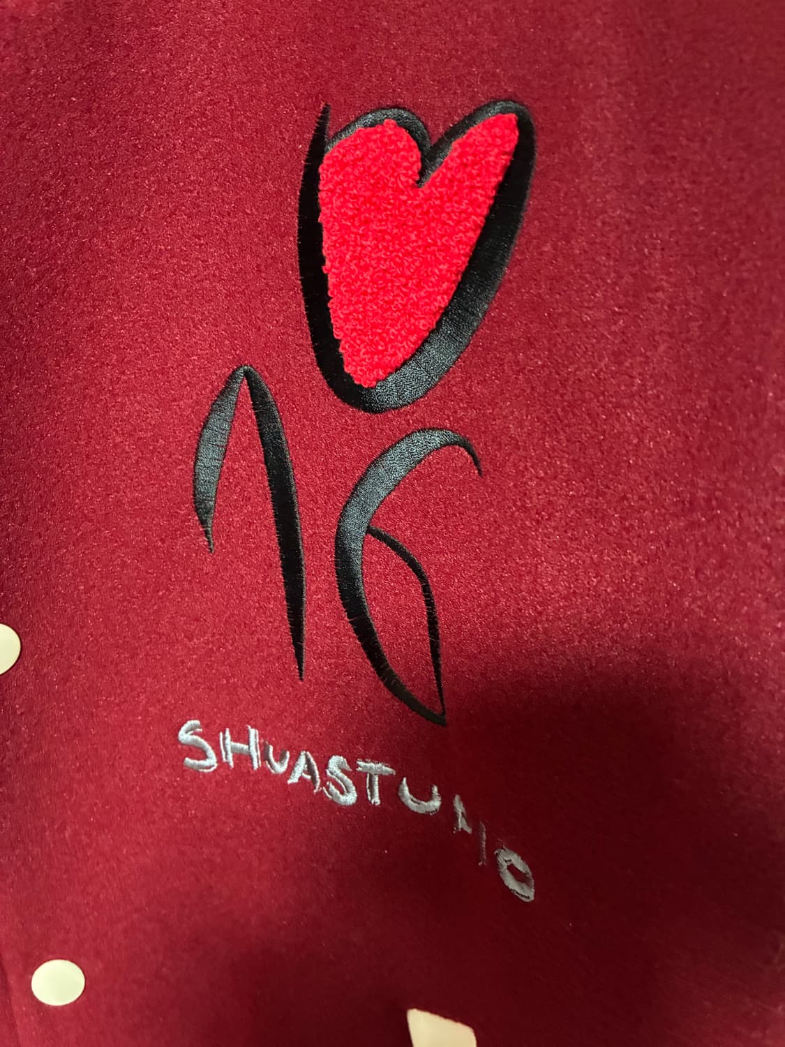 🧥 수아트(XHUA'T) 바시티 자켓 레드 M 판매합니다(남여공용)  상품이미지6