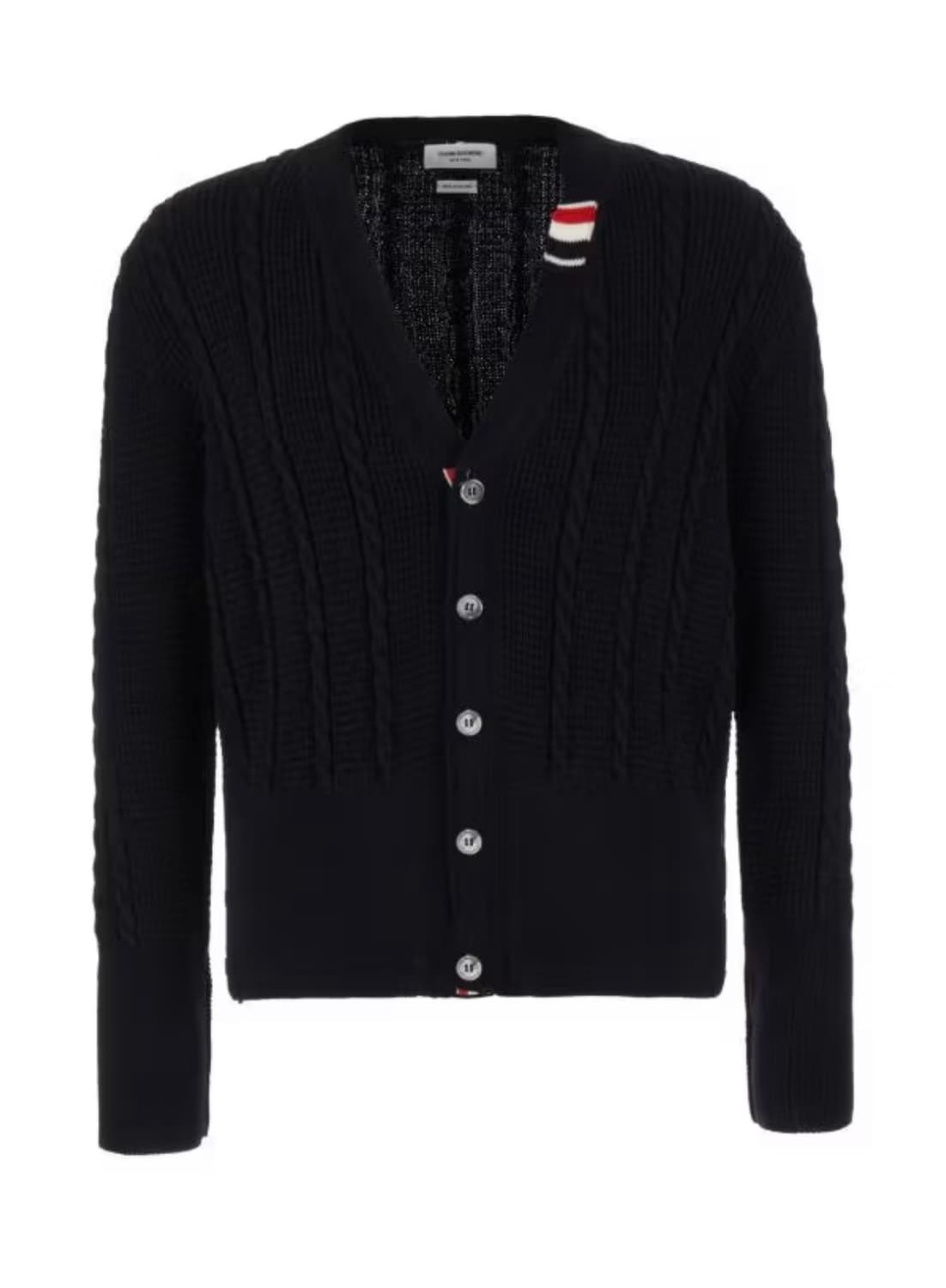 [새상품] 톰브라운 울 케이블 가디건 네이비 4 상품이미지4