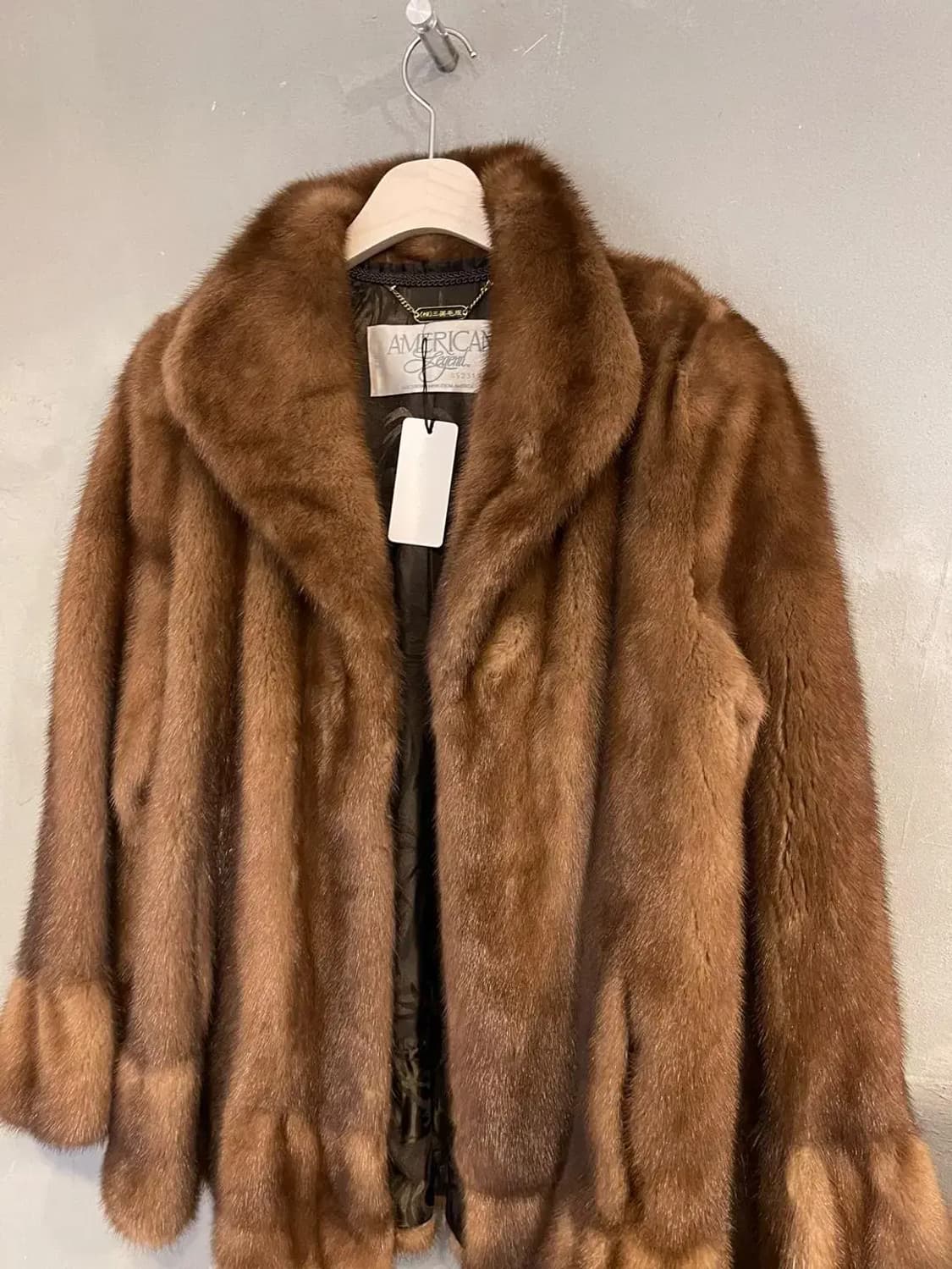 아메리칸 레전드 JACLINE 삼미 모피 밍크 코트 상품이미지2