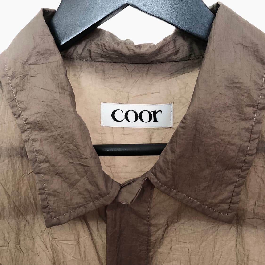 COOR 시어 크리즈 크롭 셔츠 상품이미지3