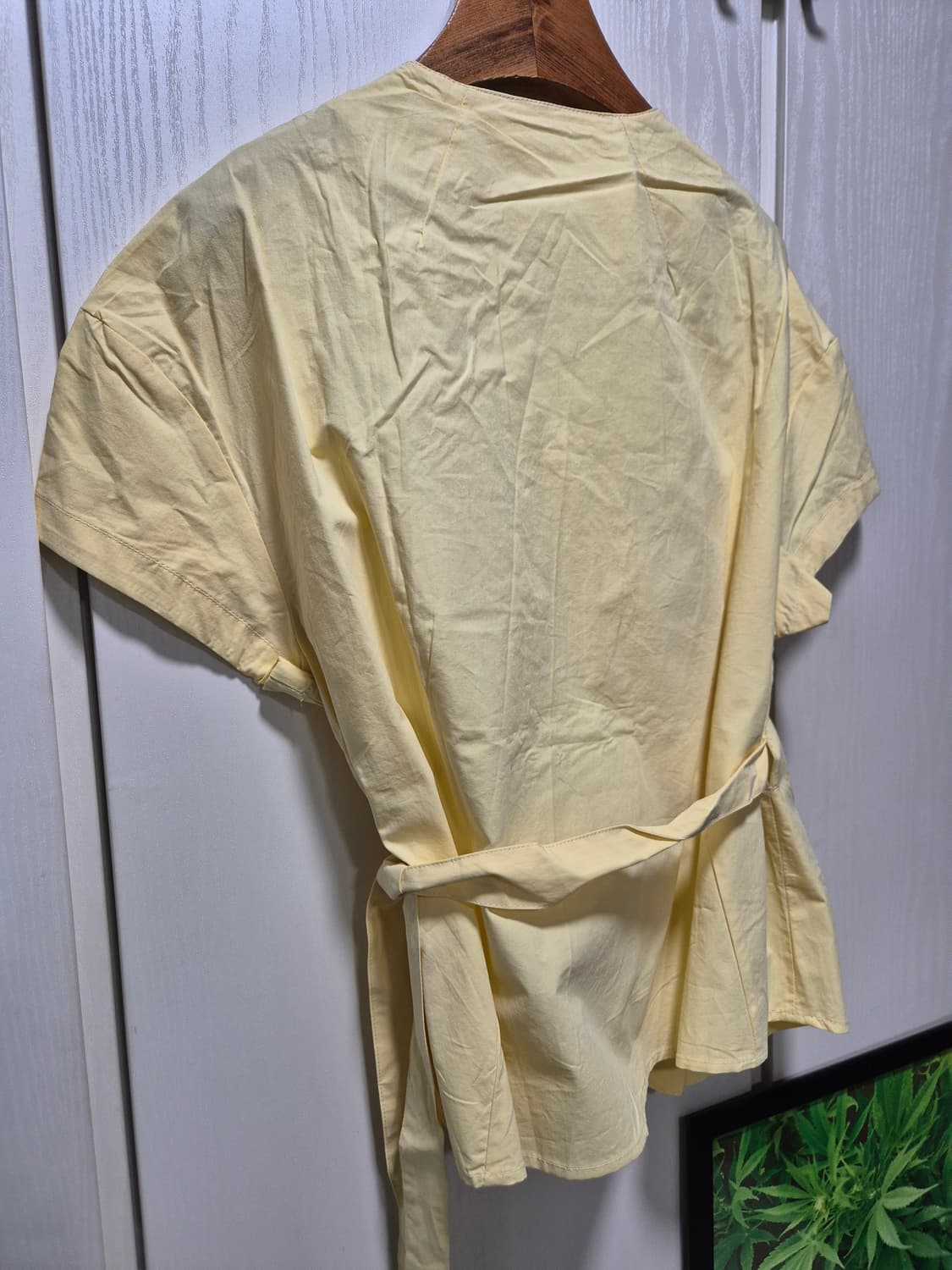 (타임세일)(새상품)jellpe 옐로우 랩 블라우스 상품이미지9