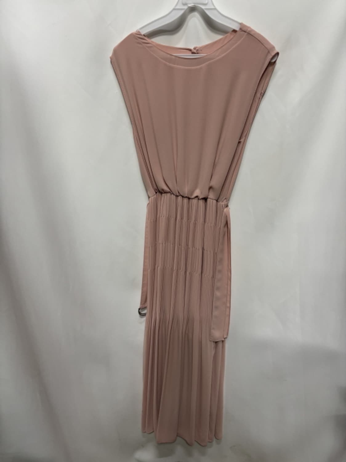 나무그림 민소매 나시 플리츠 쉬폰 롱 원피스 상품이미지1