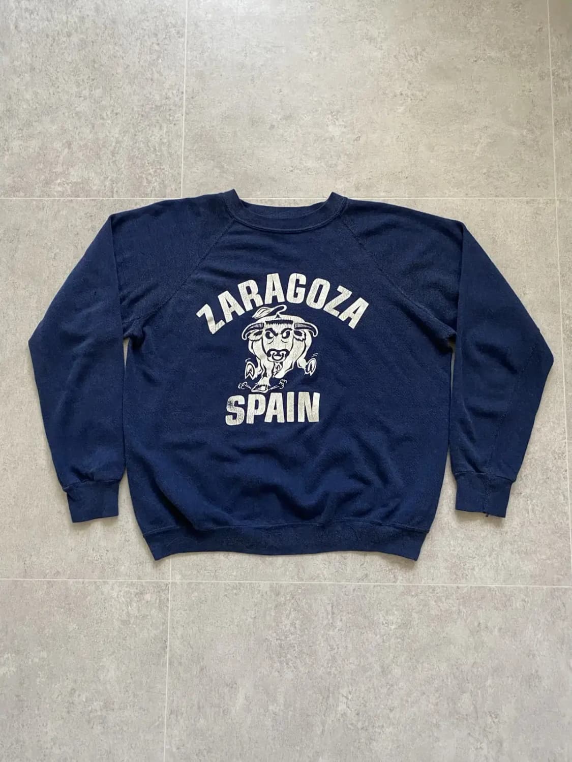 80's Artex 'ZARAGOZA SPAIN' 스웻셔츠 M(100) 상품이미지1