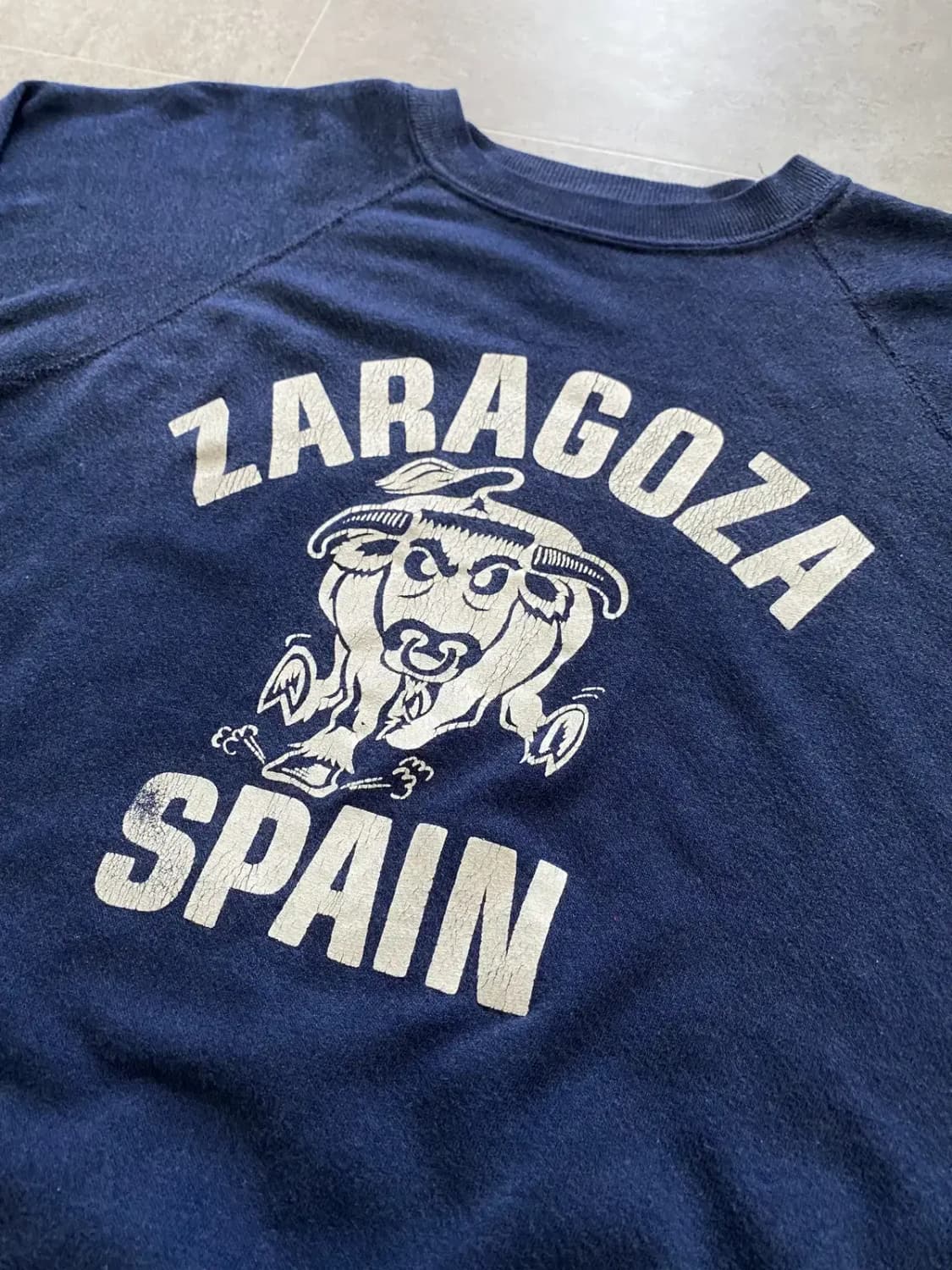 80's Artex 'ZARAGOZA SPAIN' 스웻셔츠 M(100) 상품이미지3