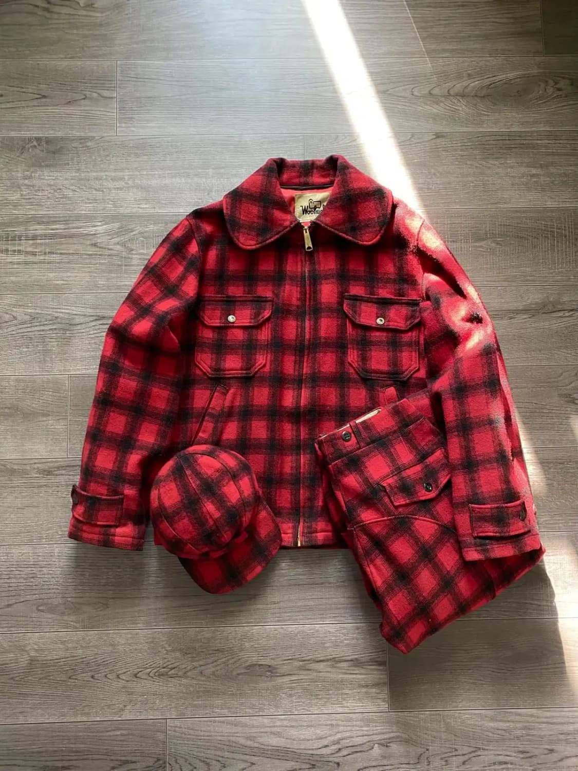 60's 울리치 매키노 울 헌팅 풀 셋업 38/M 상품이미지1