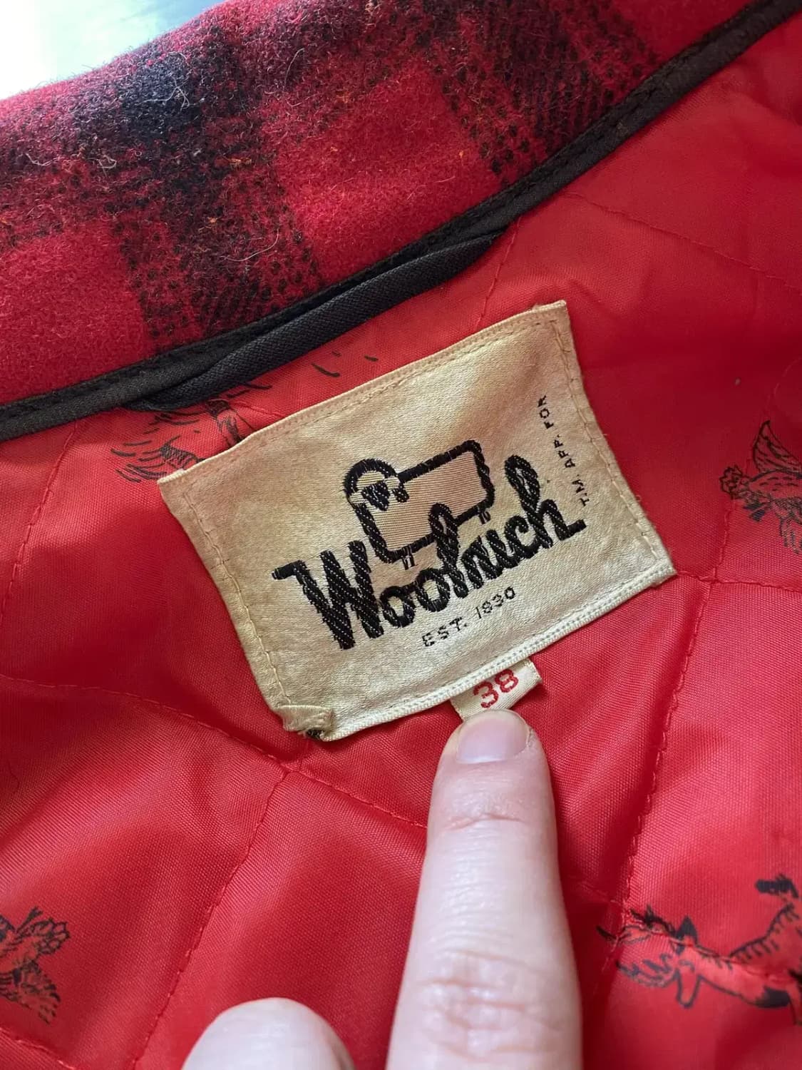 60's 울리치 매키노 울 헌팅 풀 셋업 38/M 상품이미지5