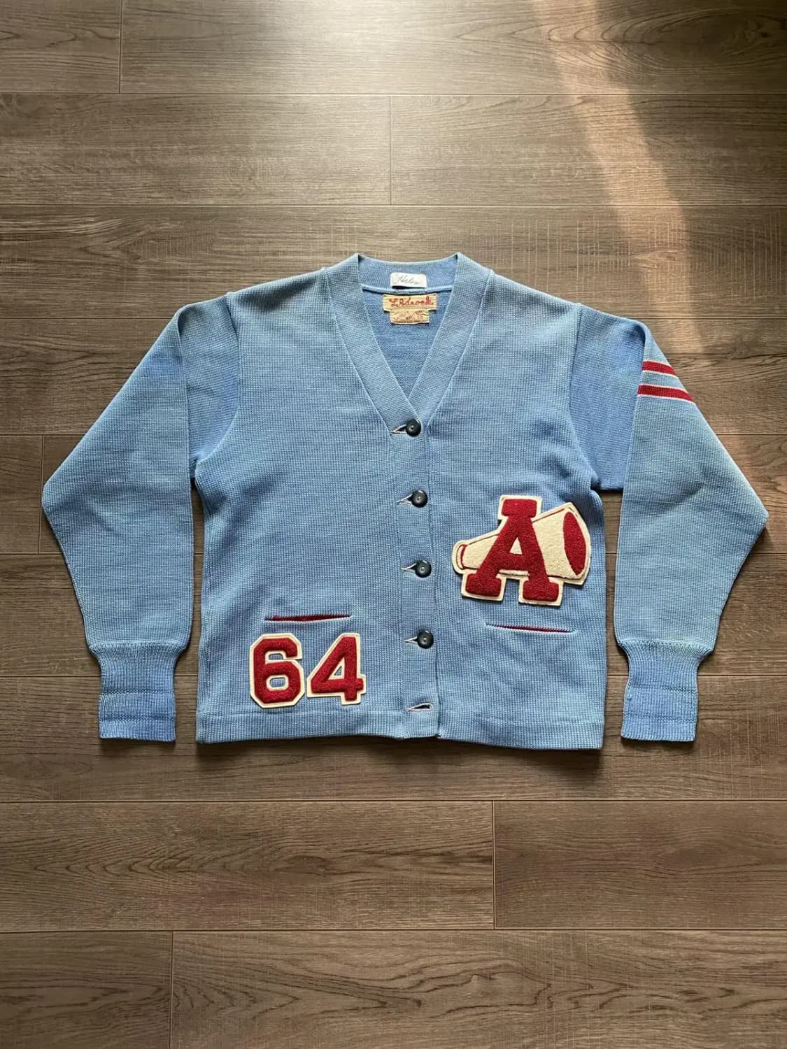 60's Lasley Knitting Co. 레터맨 가디건 100 상품이미지1