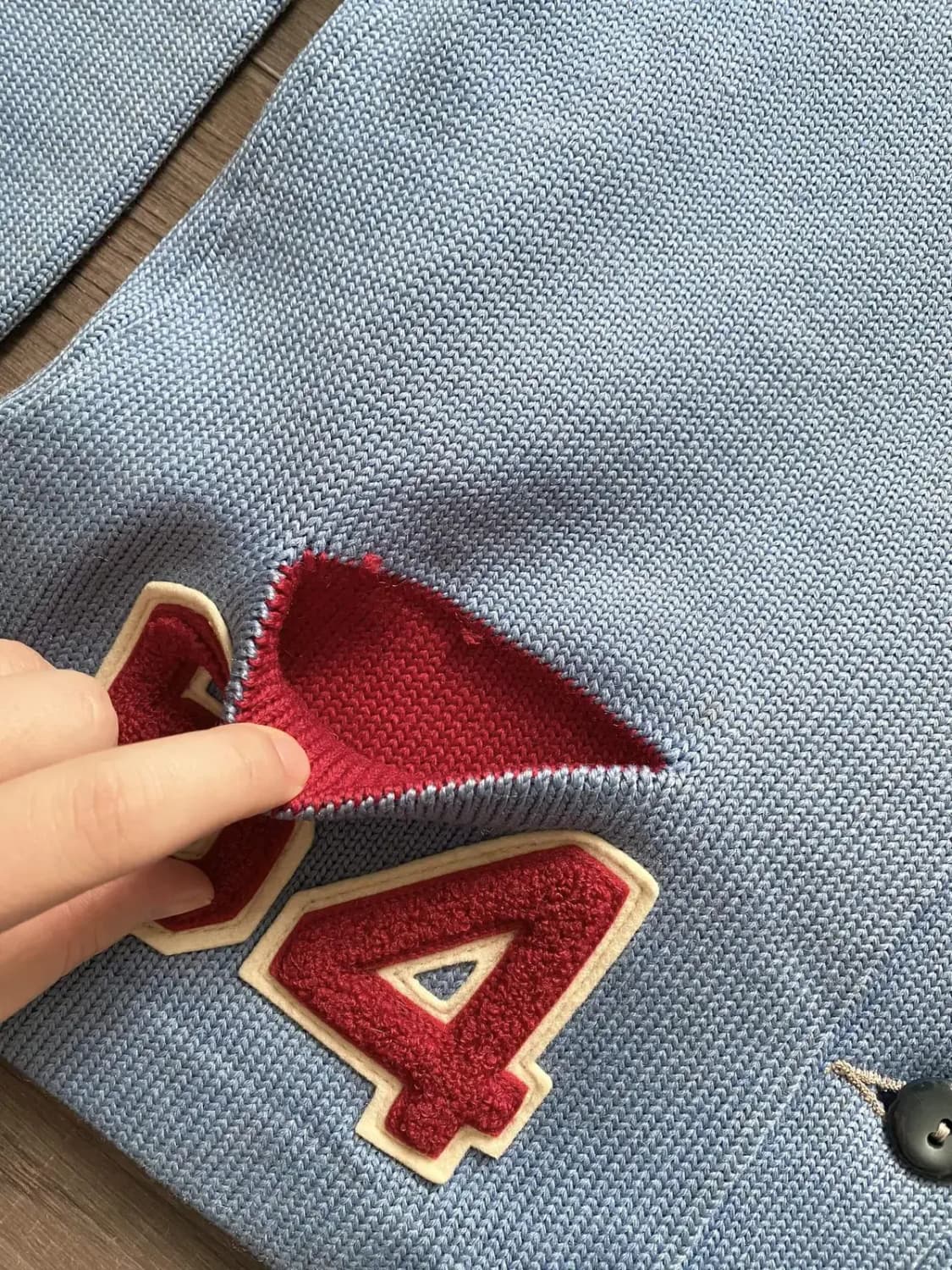 60's Lasley Knitting Co. 레터맨 가디건 100 상품이미지4