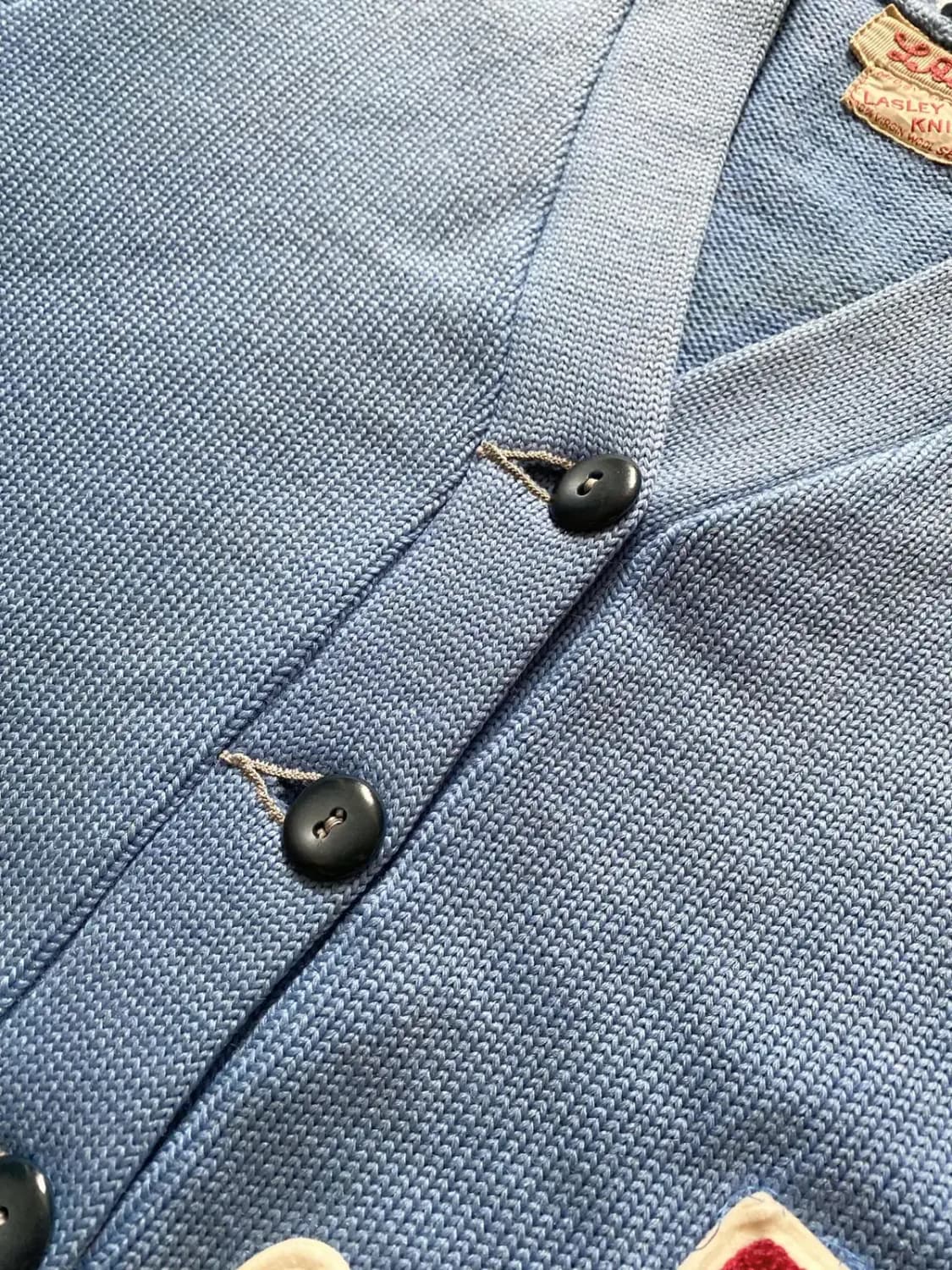60's Lasley Knitting Co. 레터맨 가디건 100 상품이미지7