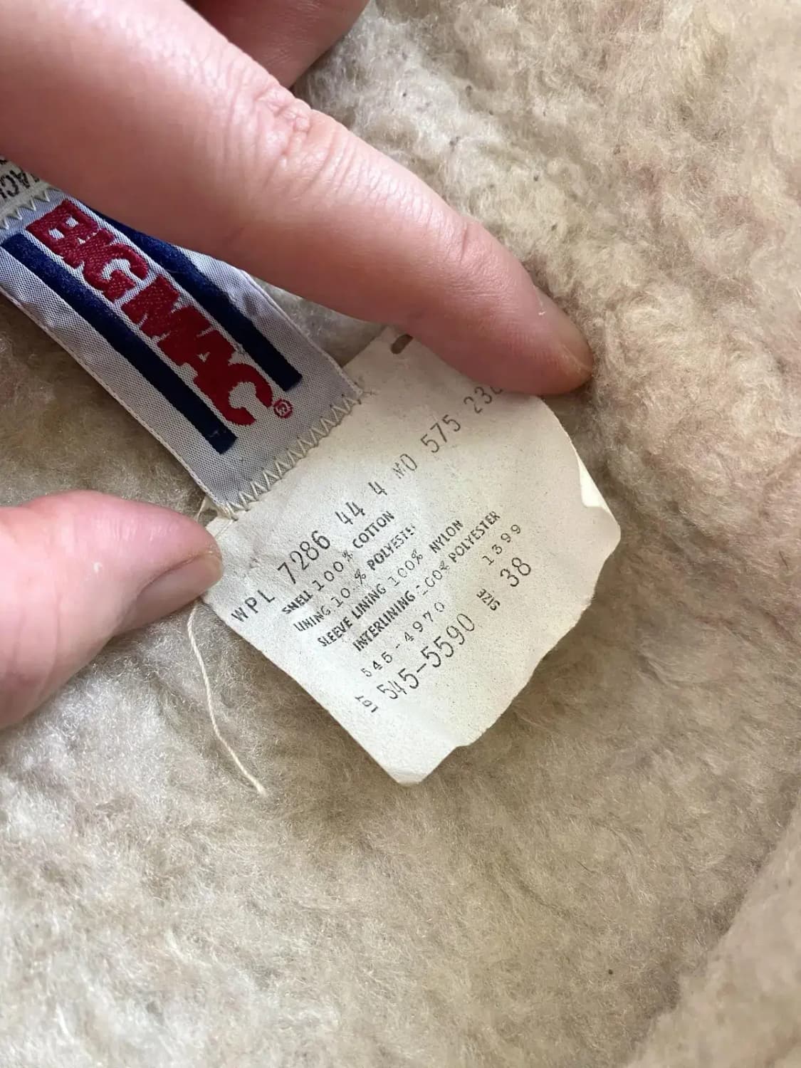 80's BIG MAC 쉐르파 데님 자켓 38(100) 상품이미지10