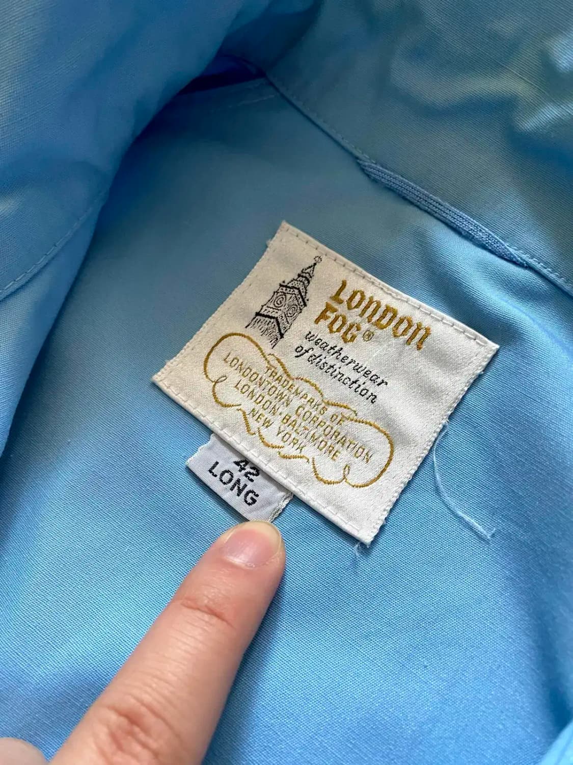 70's 런던 포그 라이트웨이트 헤링톤 자켓 42L(100~105) 상품이미지8