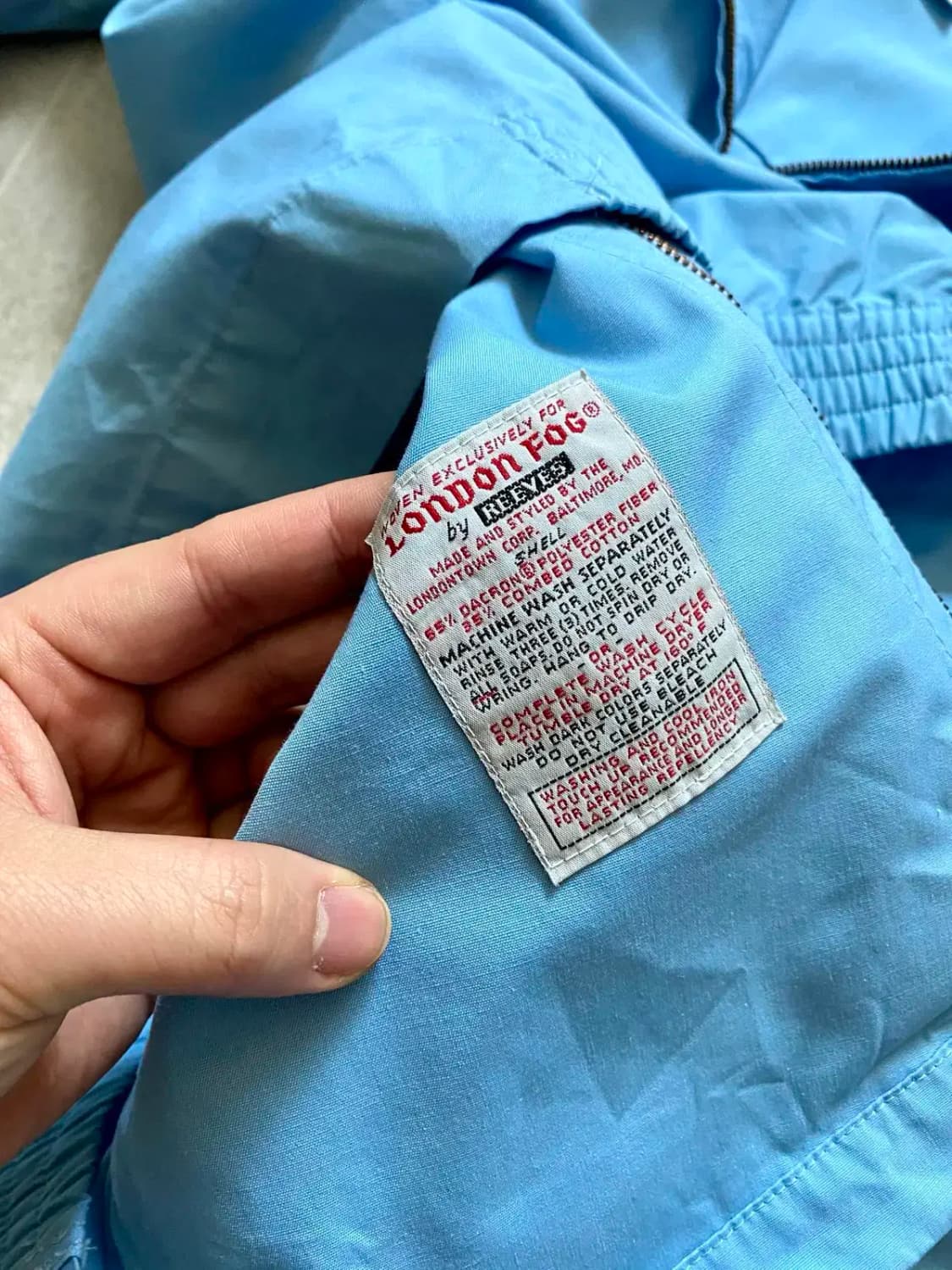 70's 런던 포그 라이트웨이트 헤링톤 자켓 42L(100~105) 상품이미지9