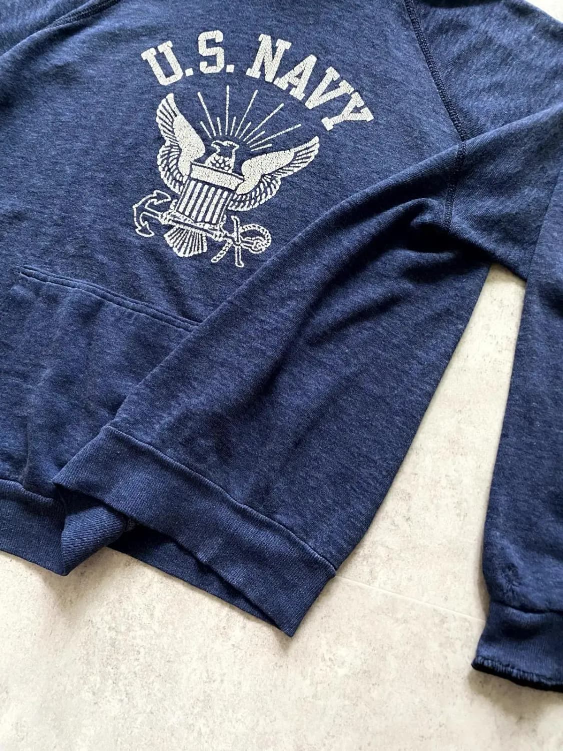 Rare 70~80's U.S NAVY 스웻 후디 100~103사이즈 상품이미지10