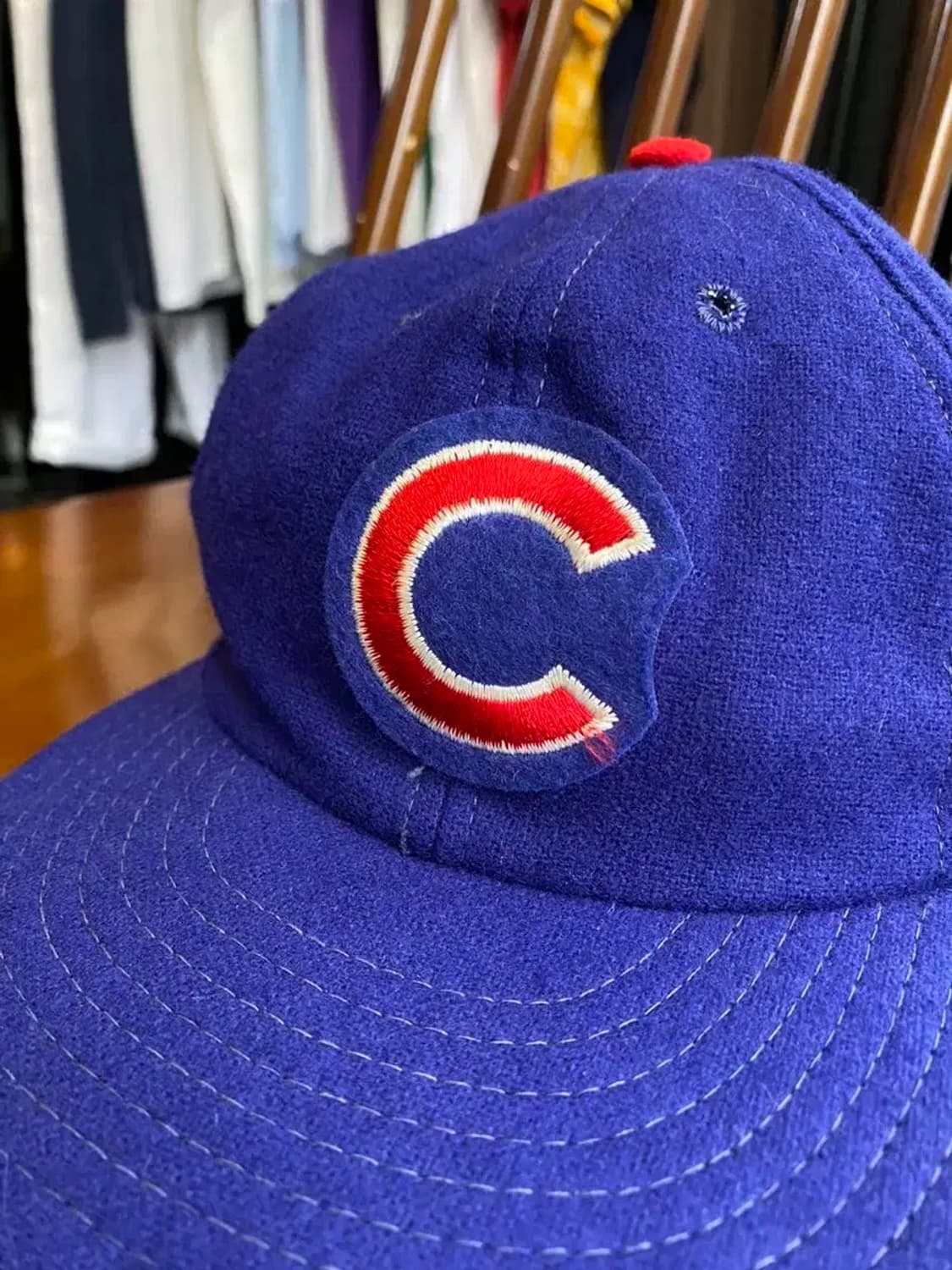60's 시카고 컵스 MLB 울 캡 XL(~57) 상품이미지2