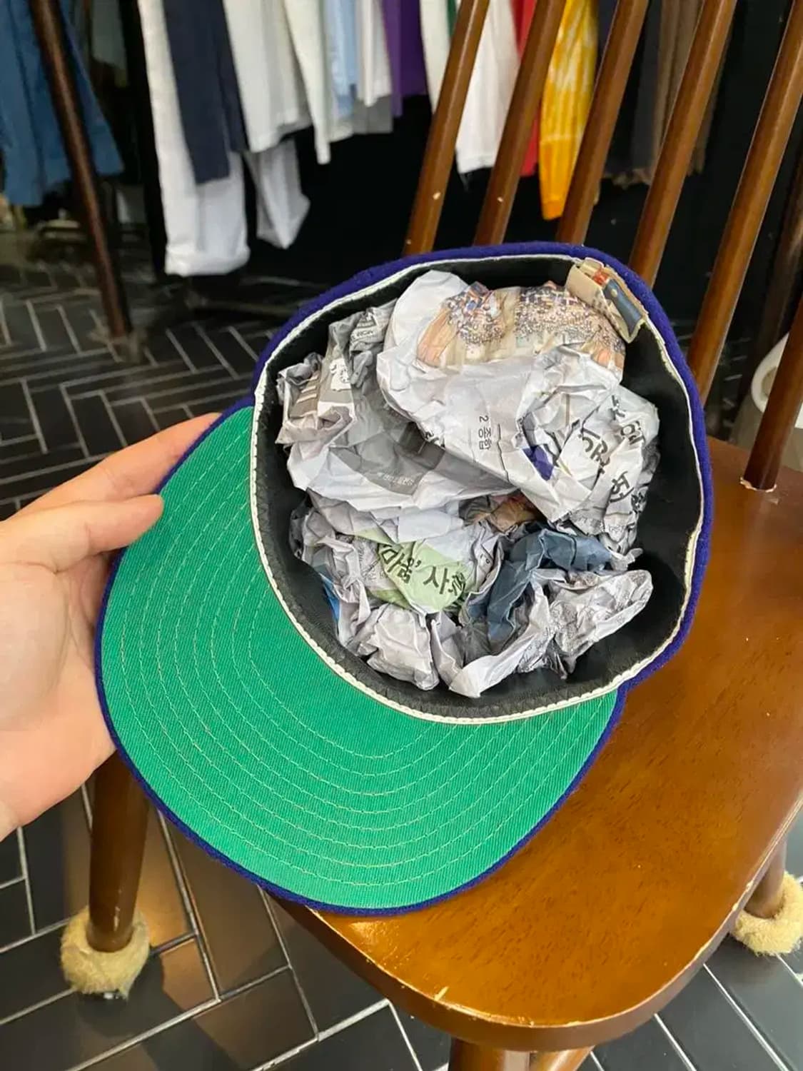60's 시카고 컵스 MLB 울 캡 XL(~57) 상품이미지4