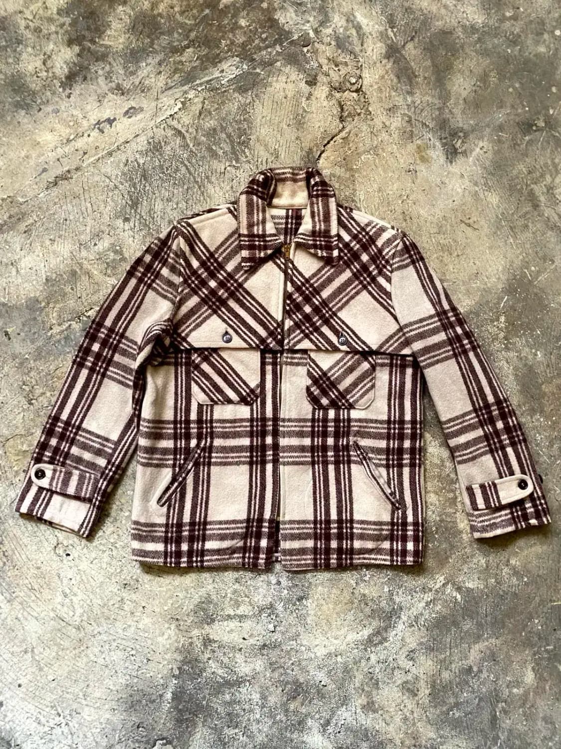 40's HERCULES 플레이드 울 자켓 100사이즈 상품이미지2