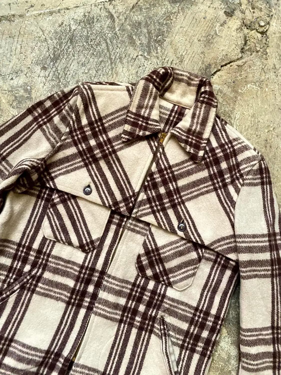 40's HERCULES 플레이드 울 자켓 100사이즈 상품이미지3