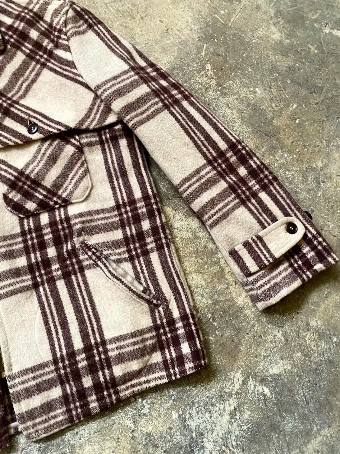 40's HERCULES 플레이드 울 자켓 100사이즈 상품이미지5