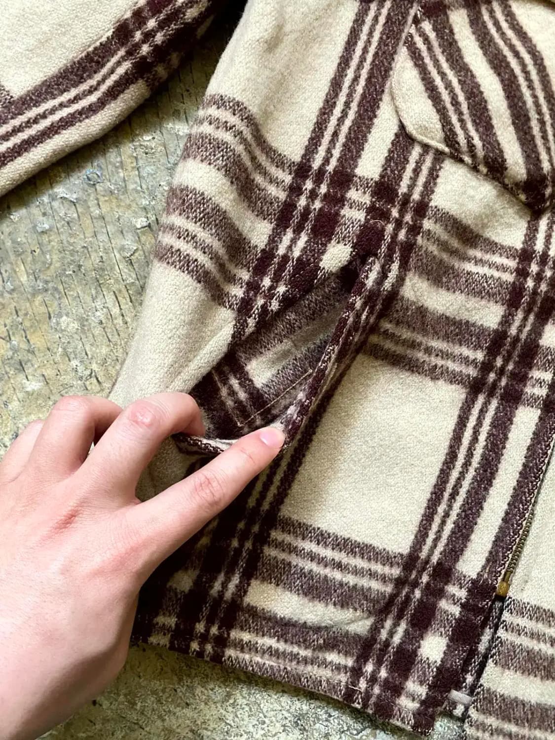 40's HERCULES 플레이드 울 자켓 100사이즈 상품이미지7