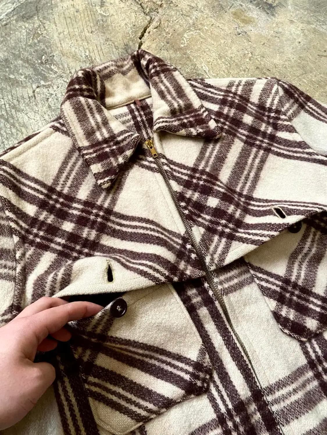 40's HERCULES 플레이드 울 자켓 100사이즈 상품이미지8