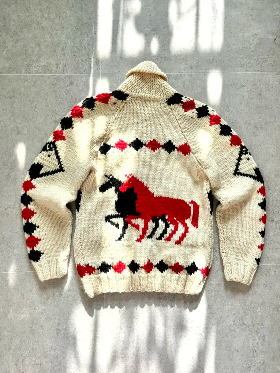 60's 빈티지 헤비 울 코위찬 가디건 ~55 1/2 상품이미지6