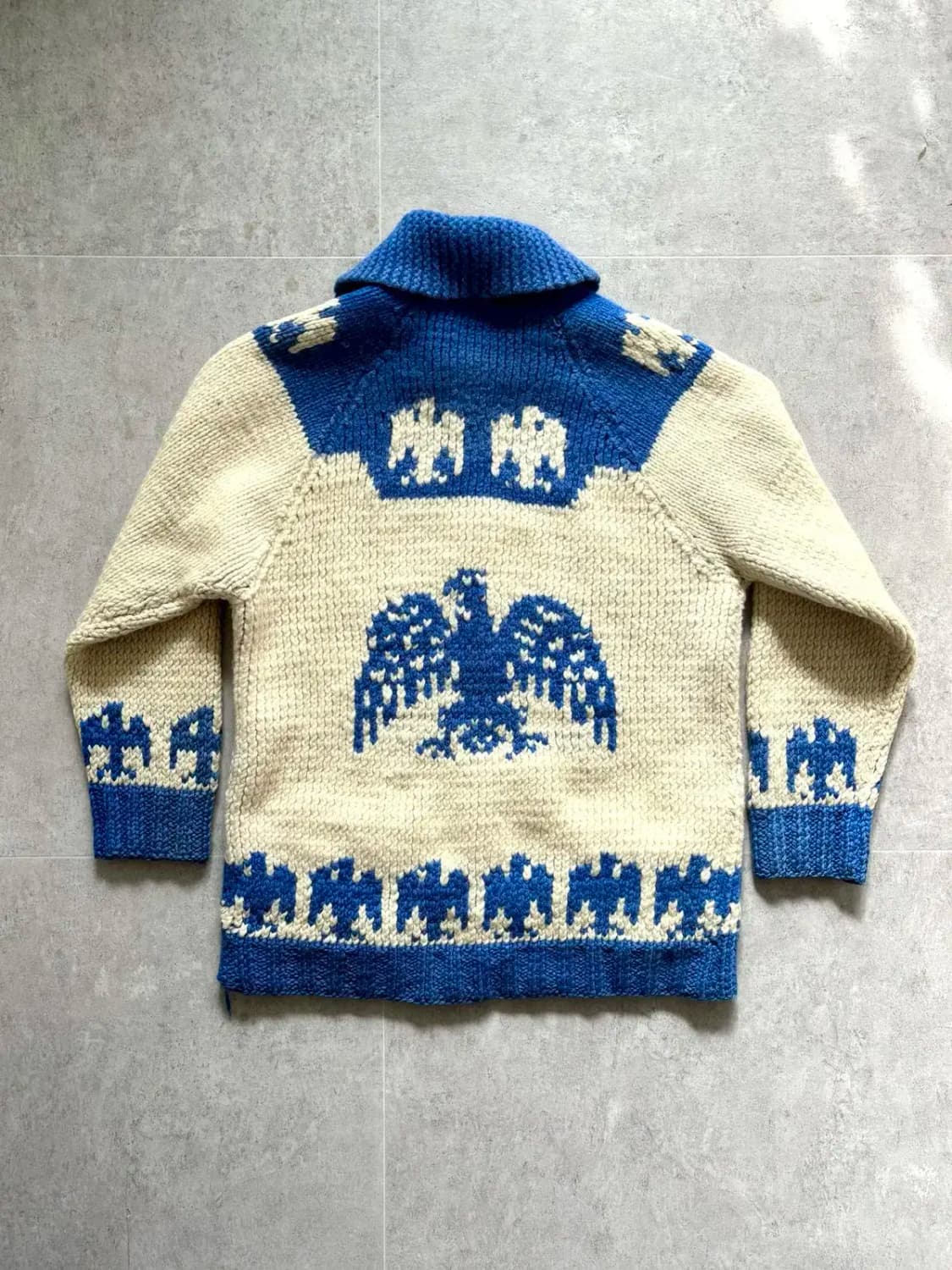 50's 빈티지 썬더버드 코위찬 울 가디건 100사이즈 상품이미지7