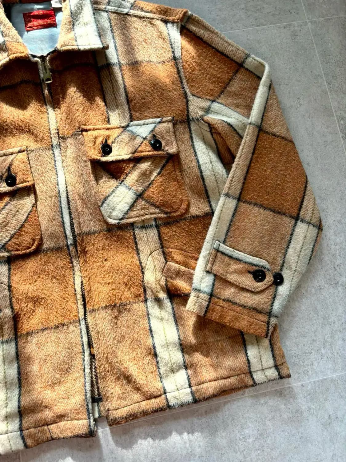 80's Sears 울 셔츠 자켓 100~105 상품이미지5