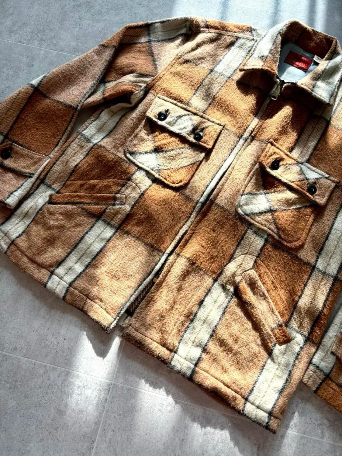 80's Sears 울 셔츠 자켓 100~105 상품이미지6