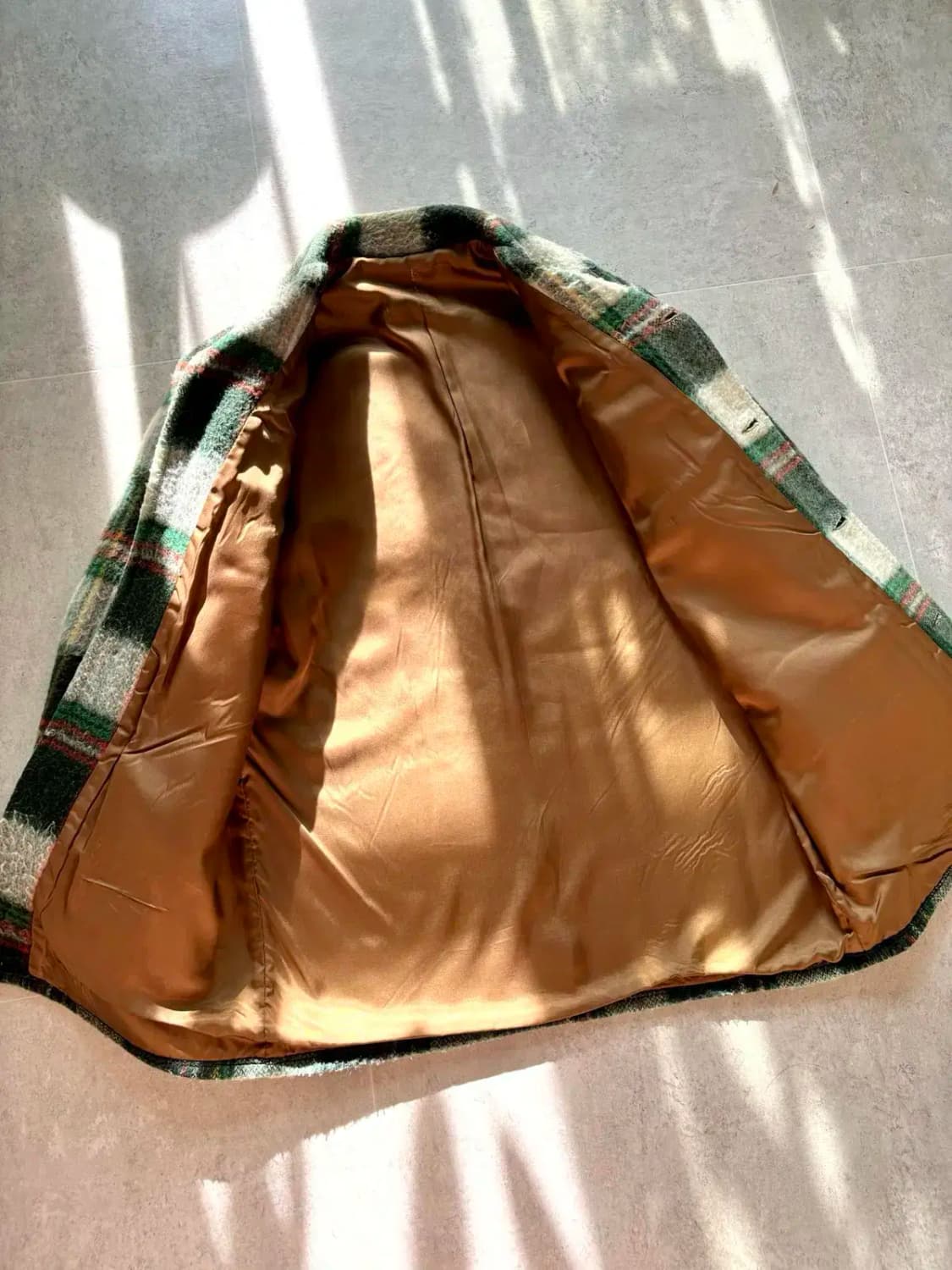 60's 빈티지 플레이드 체크 울 자켓 100사이즈 상품이미지8