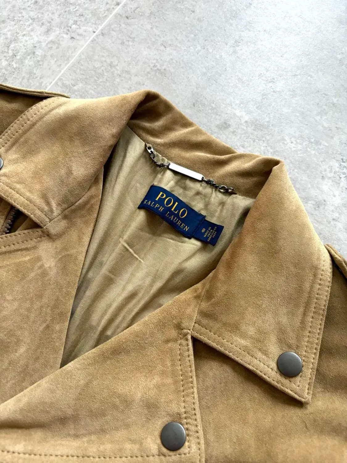 폴로 랄프로렌 여성 스웨이드 라이더 자켓 8사이즈 상품이미지3