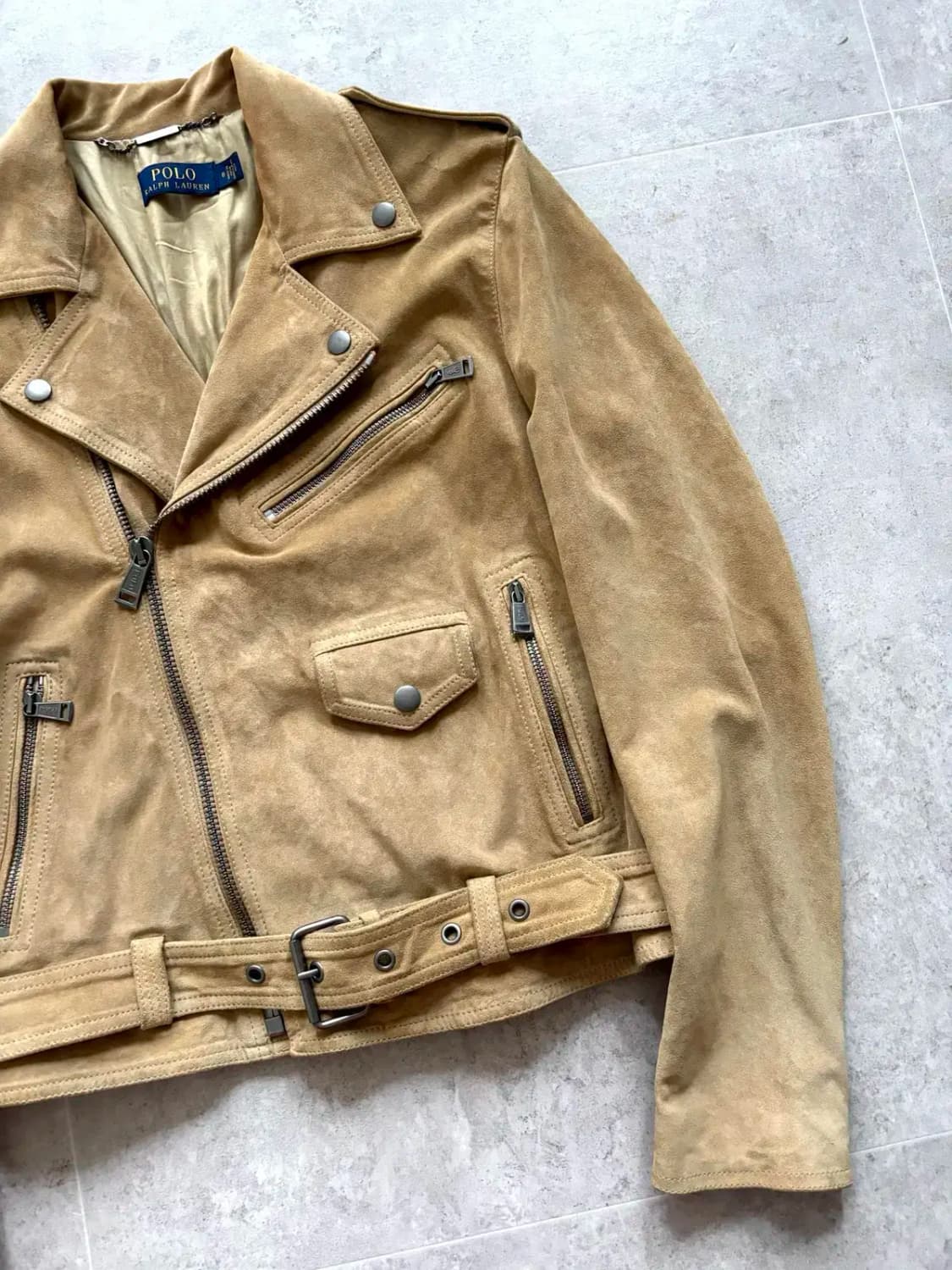 폴로 랄프로렌 여성 스웨이드 라이더 자켓 8사이즈 상품이미지5