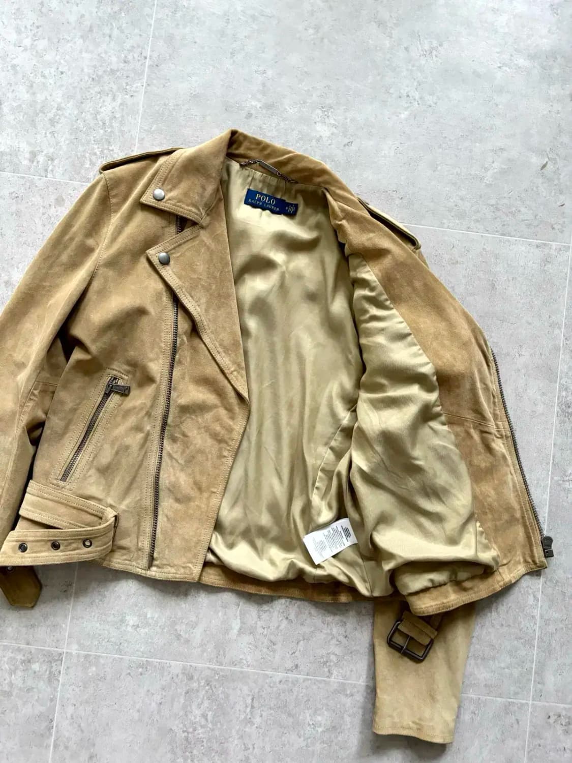 폴로 랄프로렌 여성 스웨이드 라이더 자켓 8사이즈 상품이미지7