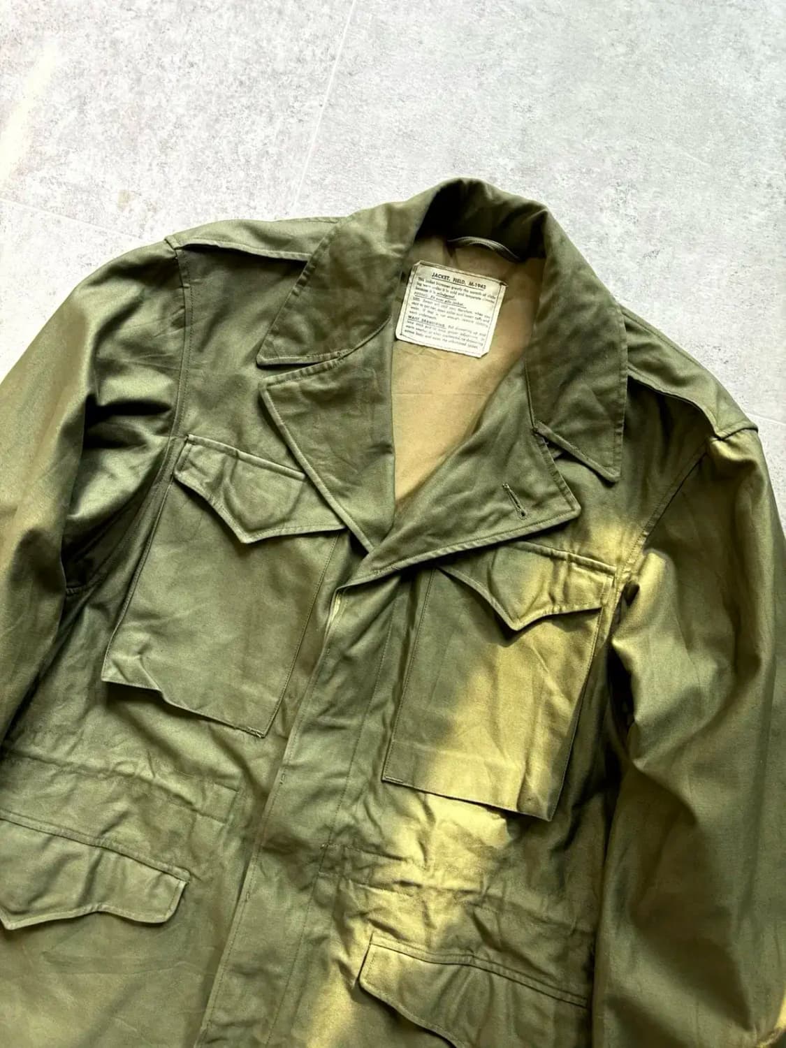 40's WW2 미군 M-43 필드자켓 34L 상품이미지2