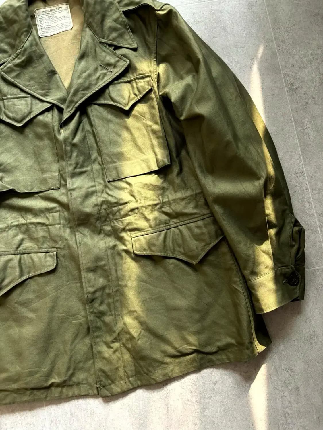 40's WW2 미군 M-43 필드자켓 34L 상품이미지4