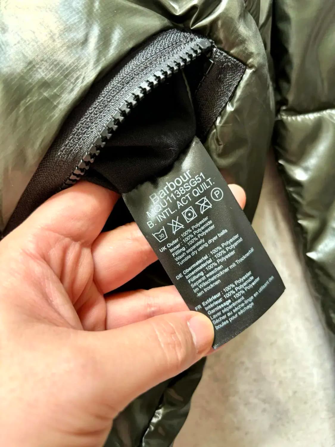 바버 인터네셔널 다운 자켓 M 상품이미지10