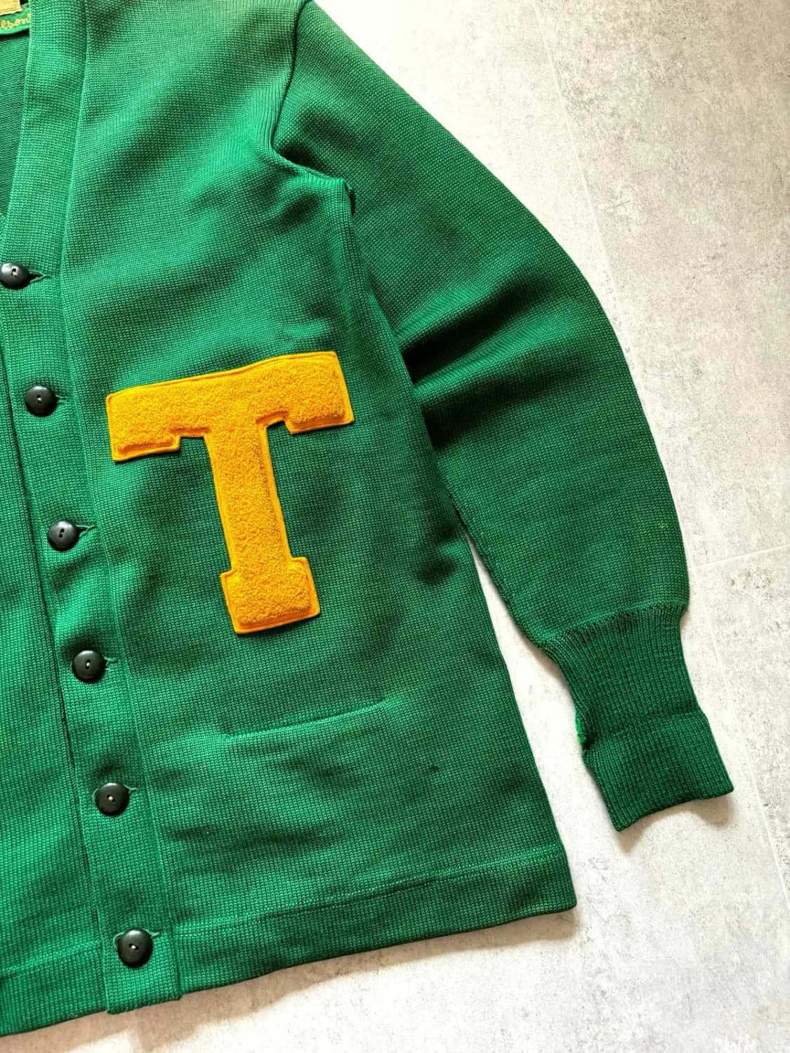 50's Dehen Knitting Co. 레터맨 가디건 100~103 상품이미지5