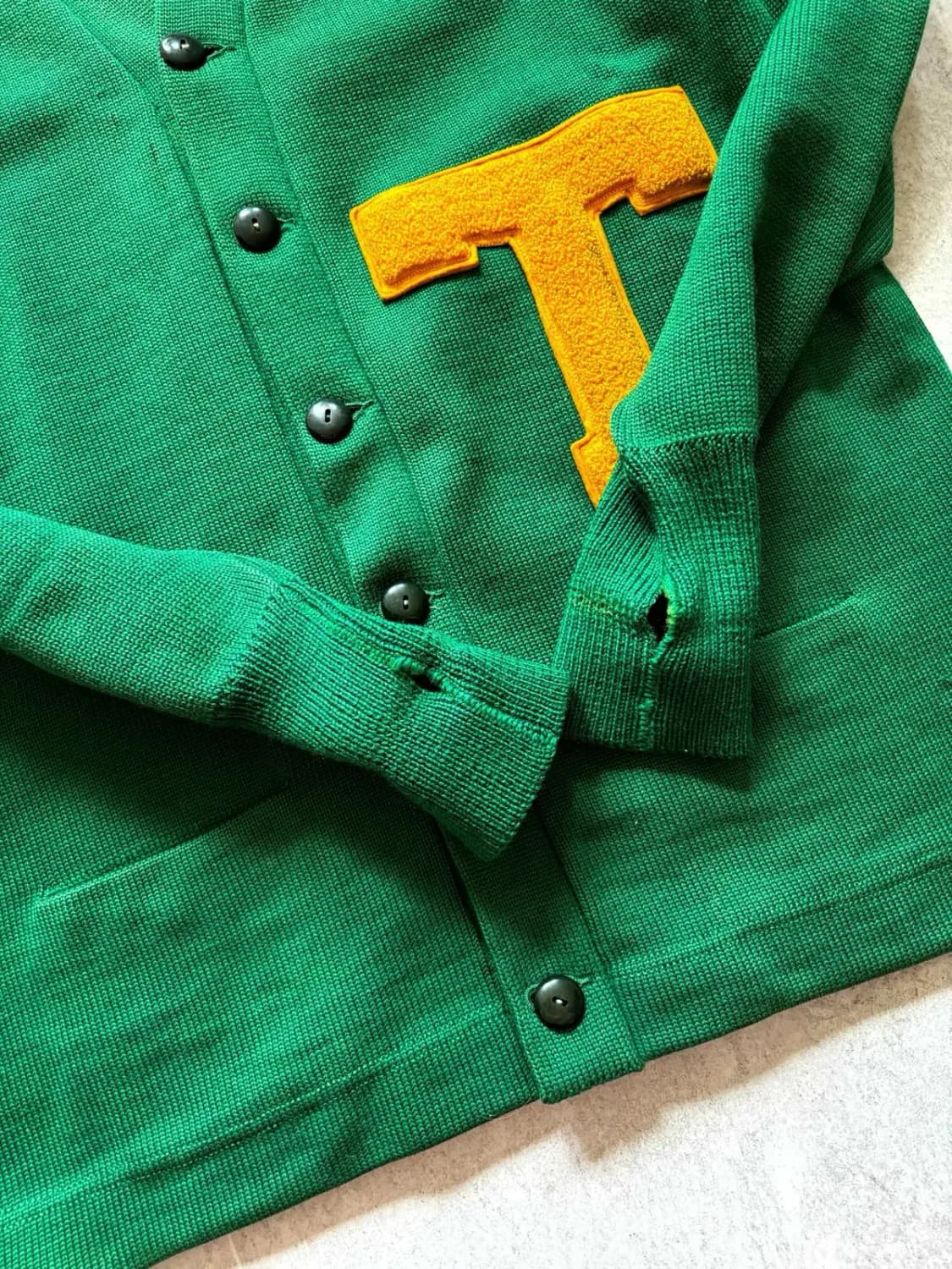 50's Dehen Knitting Co. 레터맨 가디건 100~103 상품이미지7